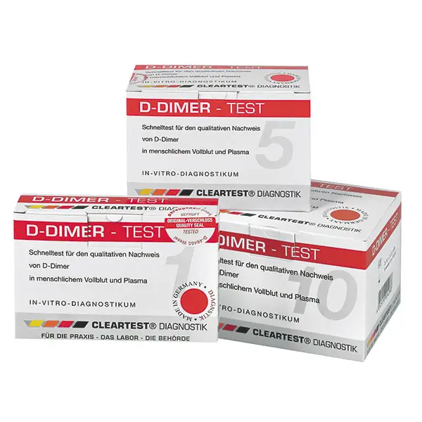 Cleartest D-Dimer Blood Test Cassette (Pack of 5)