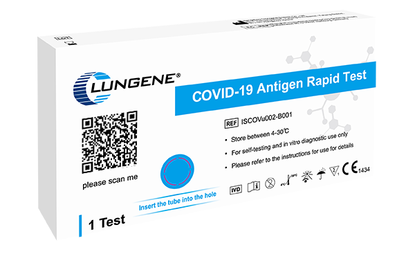 Clungene COVID-19 Antigen Rapid Self-Test Kit - Nasal Swab - Pack of 1