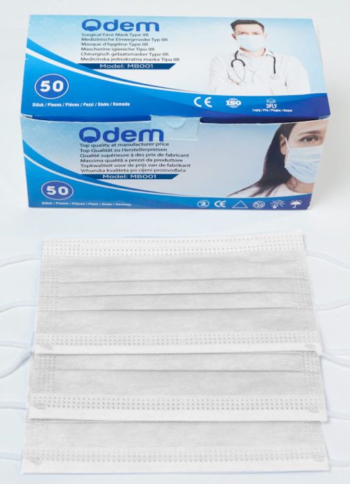 Type IIR Surgical Mask (40 Uds) White